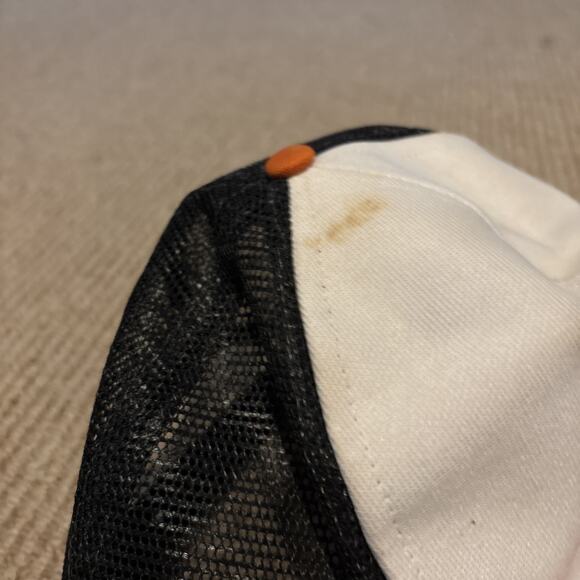 Vintage 60s 70s Baltimore Orioles Hat Orange Black Mesh MLB Snap - Picture 4 of 12